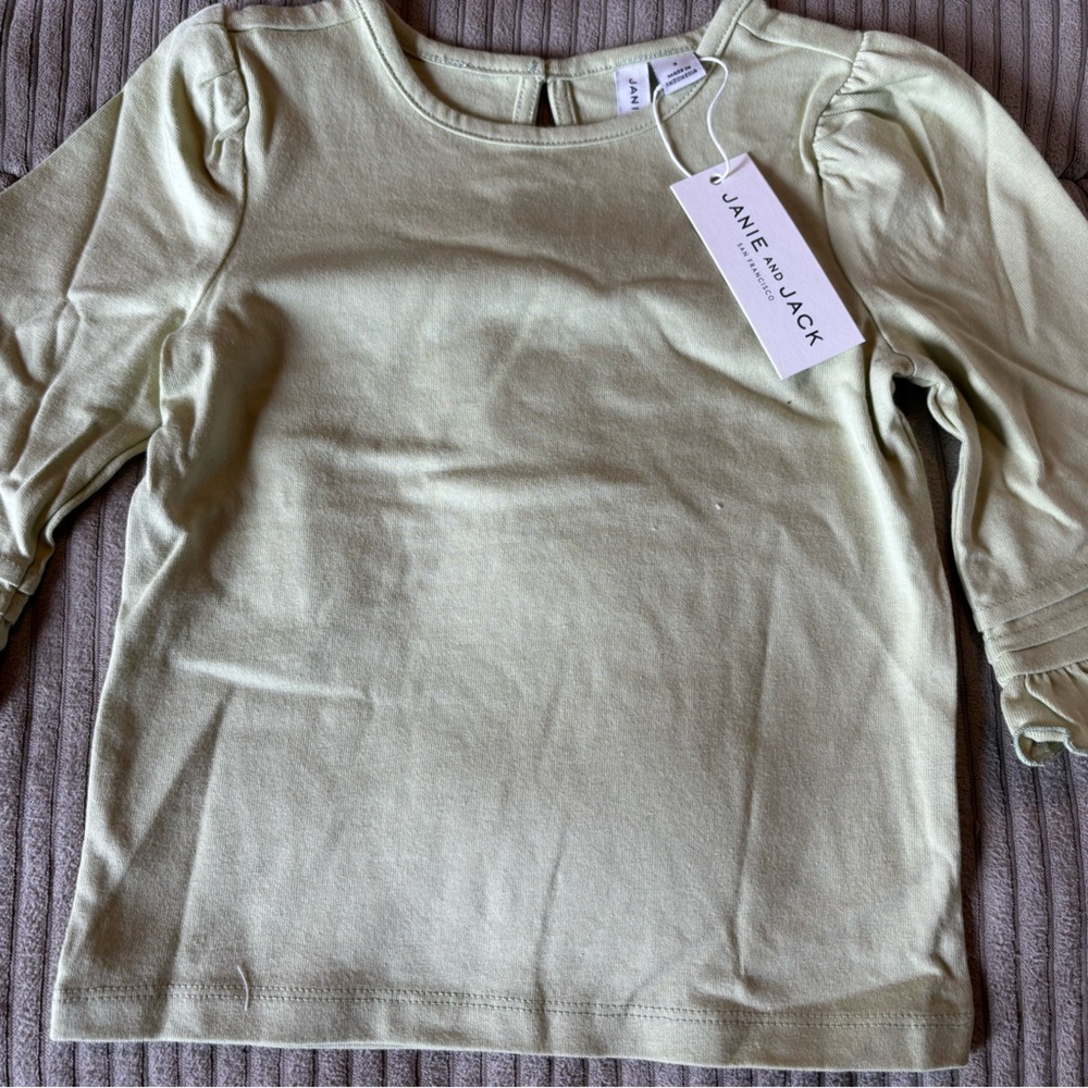 Janie and Jack Light Green top